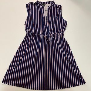 Sleeveless Striped Dress